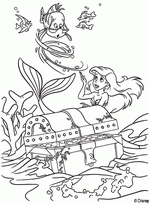 coloring page Ariel, The Little Mermaid